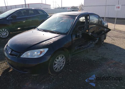2004 Honda Civic Ex из США, поврежденный, VIN 1HGES26724L019221